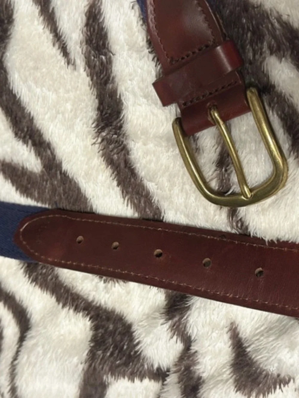 Men’s Navy and Red Belt